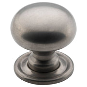 Small Plain Cupboard Knob, Satin Nickel