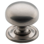 Medium Plain Cupboard Knob, Antique Nickel