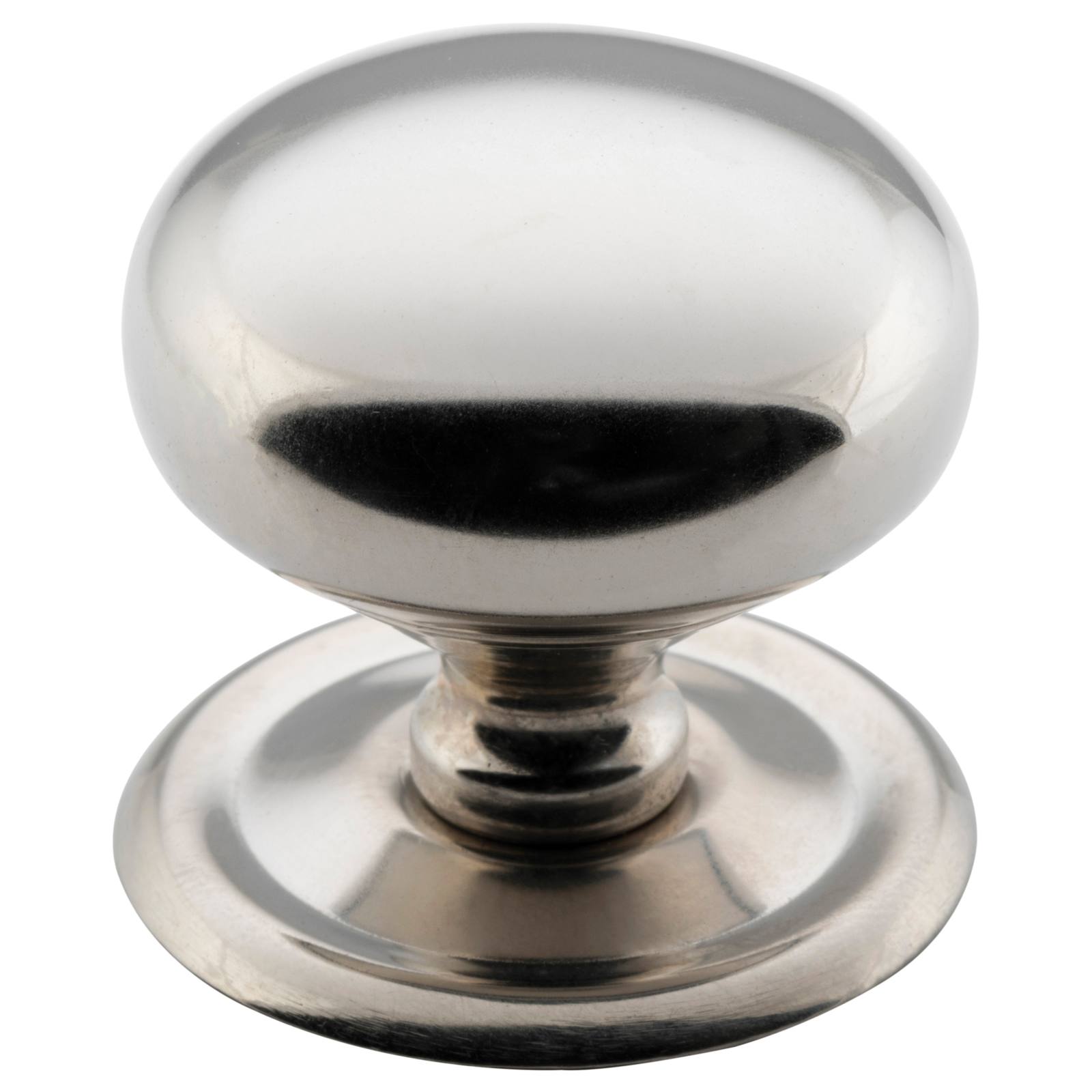 Large Plain Cupboard Knob, Satin Nickel