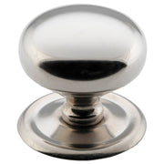 Large Plain Cupboard Knob, Satin Nickel
