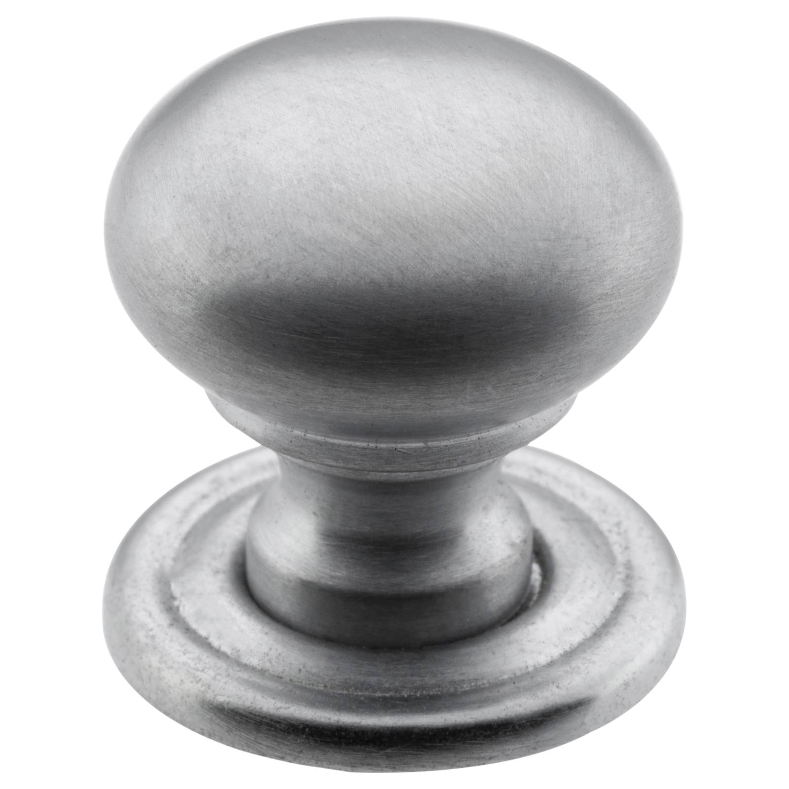 Extra Small Plain Cupboard Knob, Satin Chrome