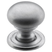 Extra Small Plain Cupboard Knob, Satin Chrome
