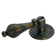 6cm Reeded Teardrop Pull, Antique Brass