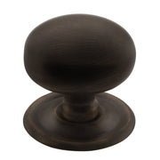 Large Plain Cupboard Knob, Antique Brass