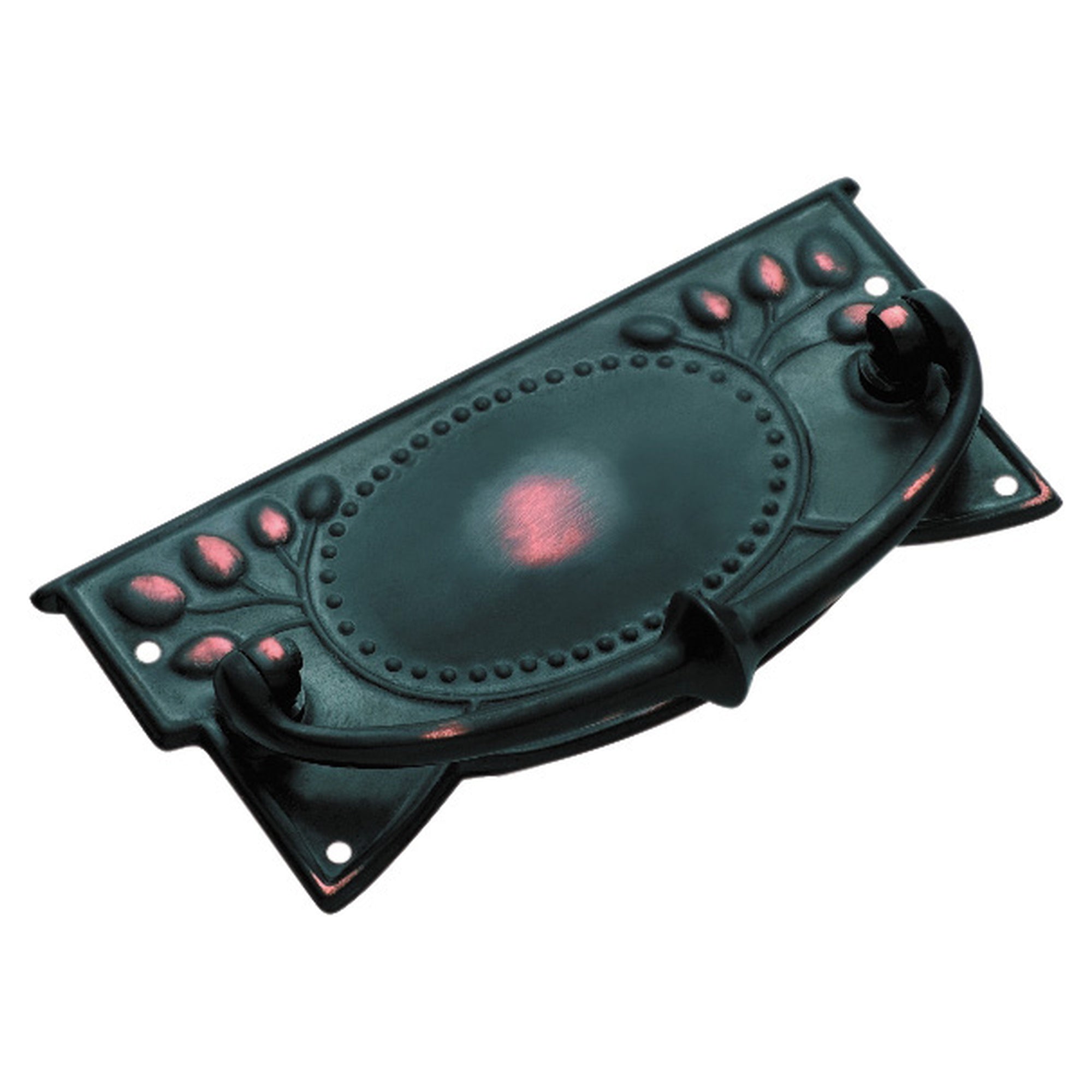 Cabinet Pull Handle Sheet Brass Edwardian Antique Copper