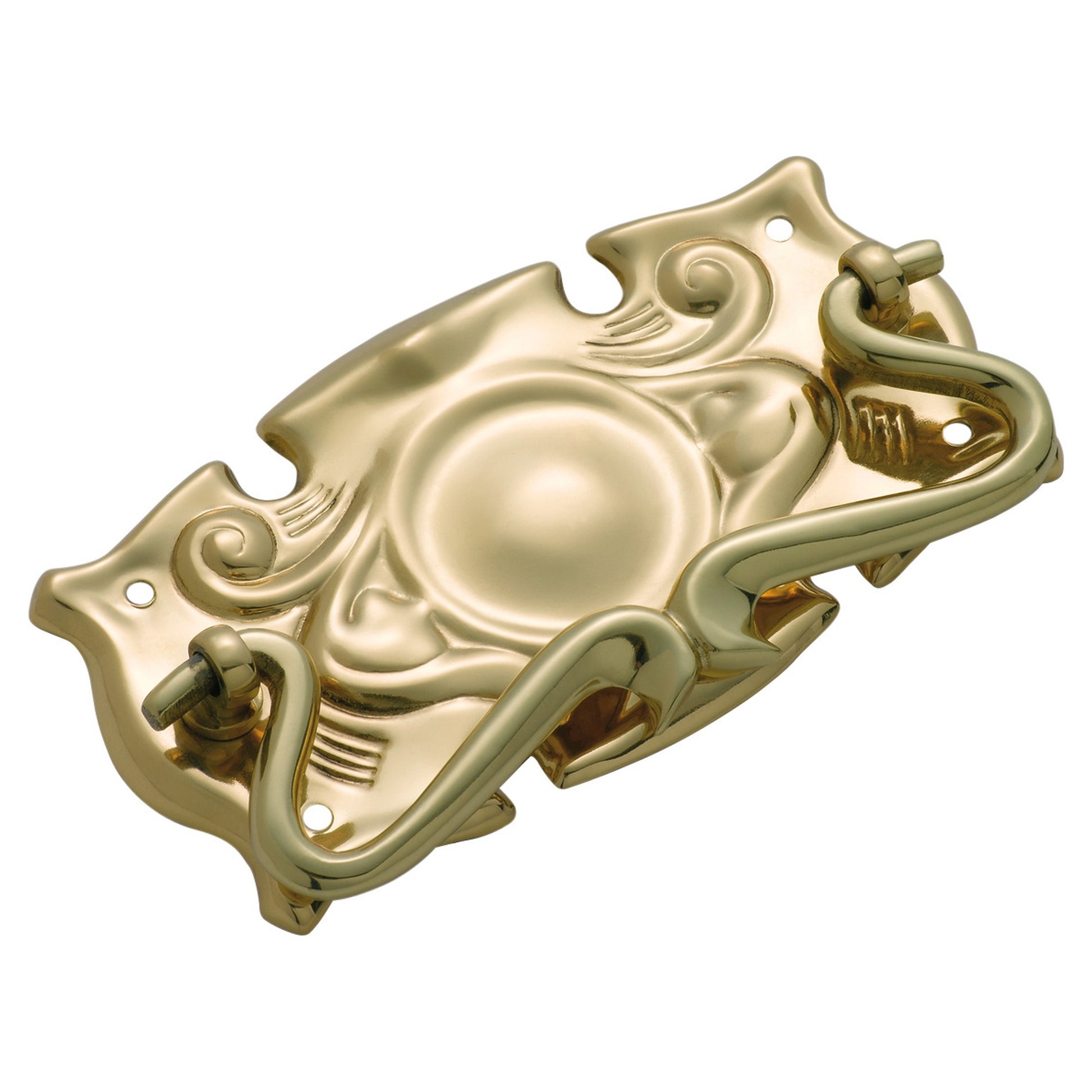 Nouveau Cabinet Pull 63*113, Polished Brass