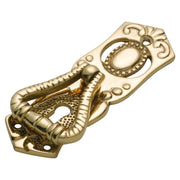 Cabinet Pull Handle Pedestal Victorian, Polished Brass