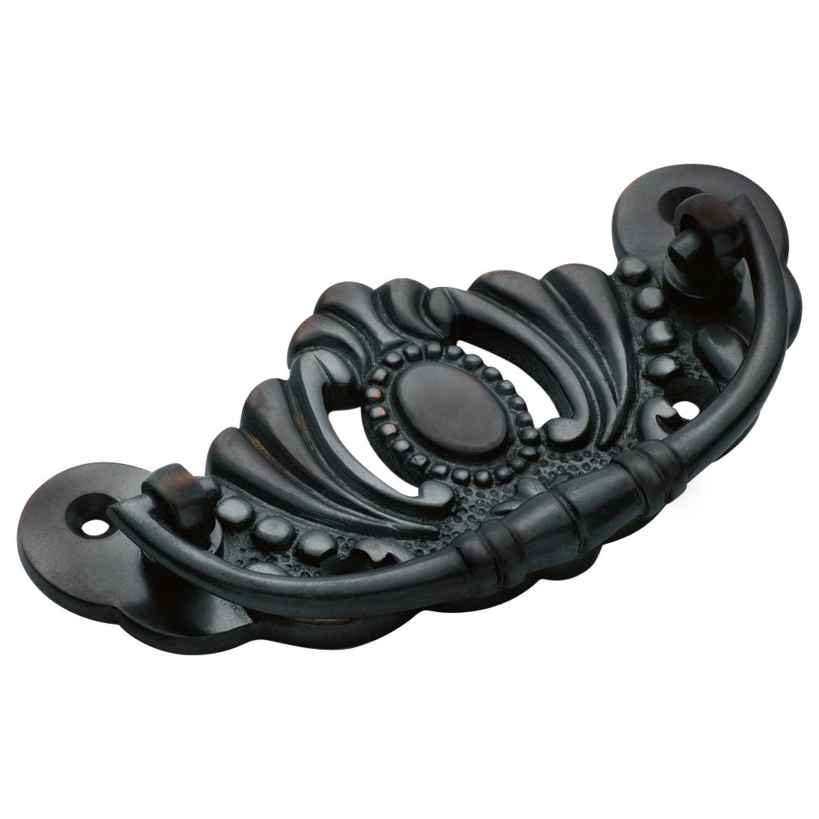 9.8x4.3cm Cast Drawer Handle, Antique Copper