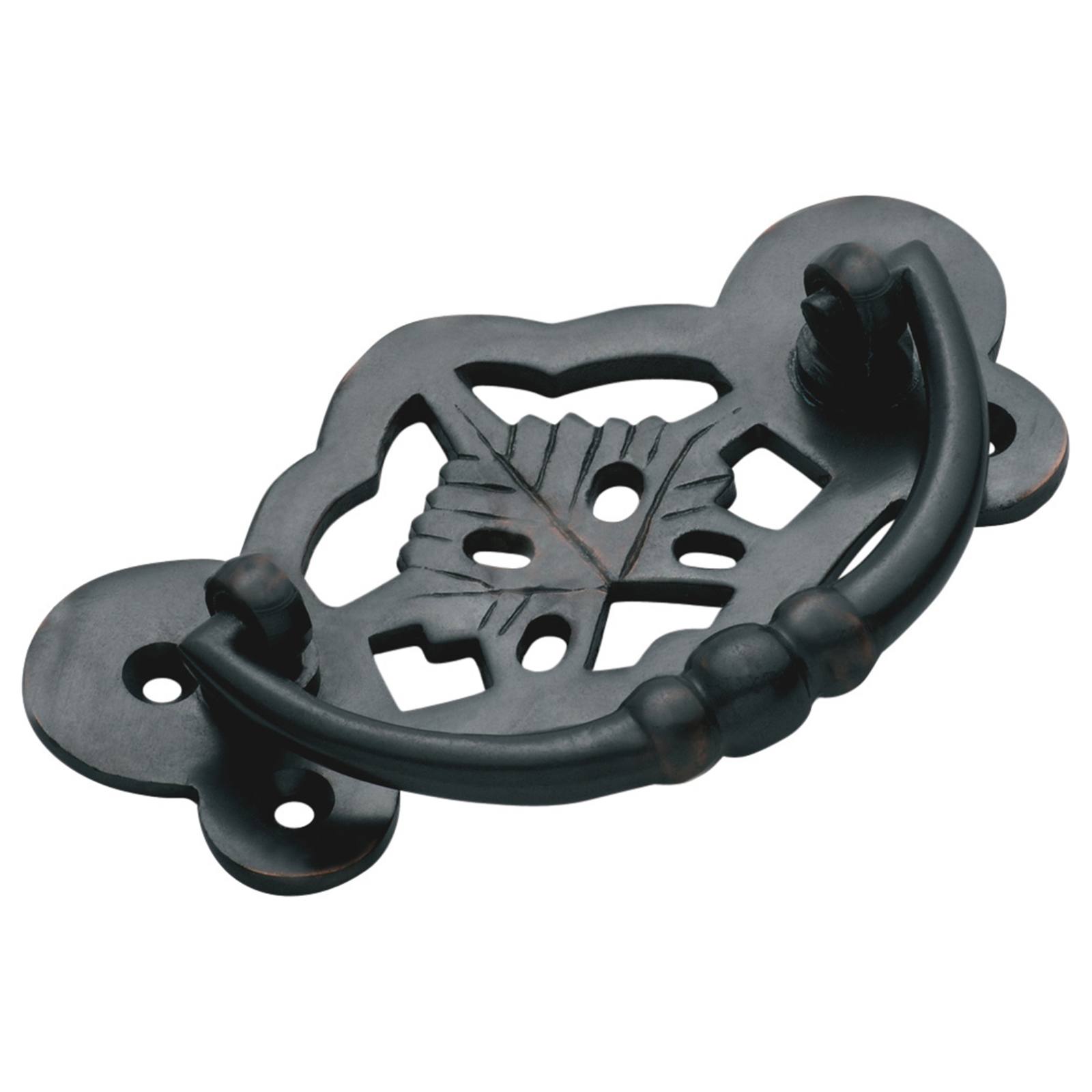 8.8x4.5cm Cast Drawer Handle, Antique Copper