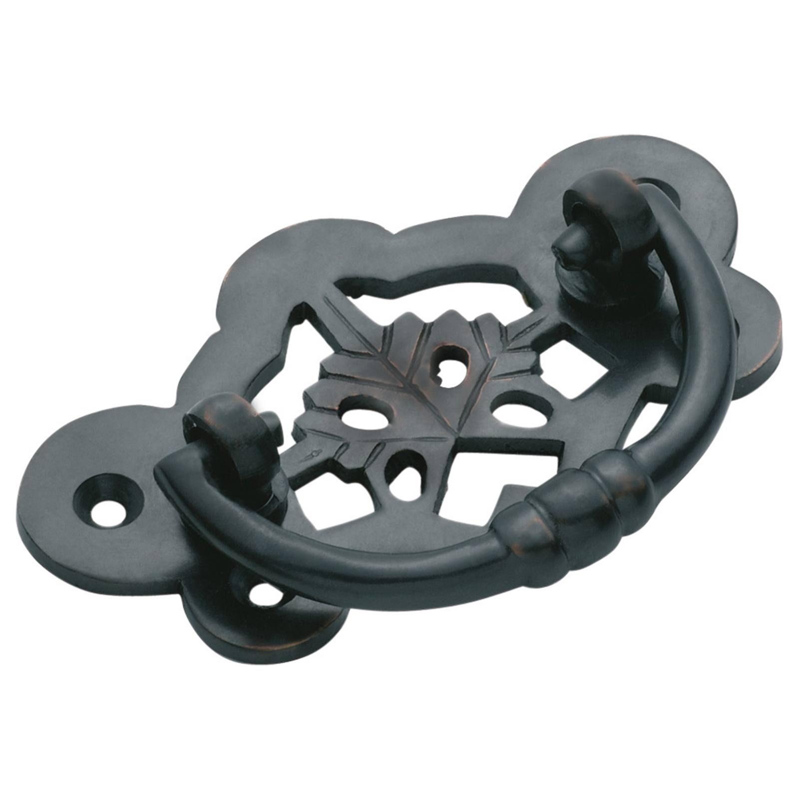 7x4cm Cast Drawer Handle, Antique Copper