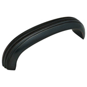 Small Deco Cupboard Pull Handle, Antique Copper