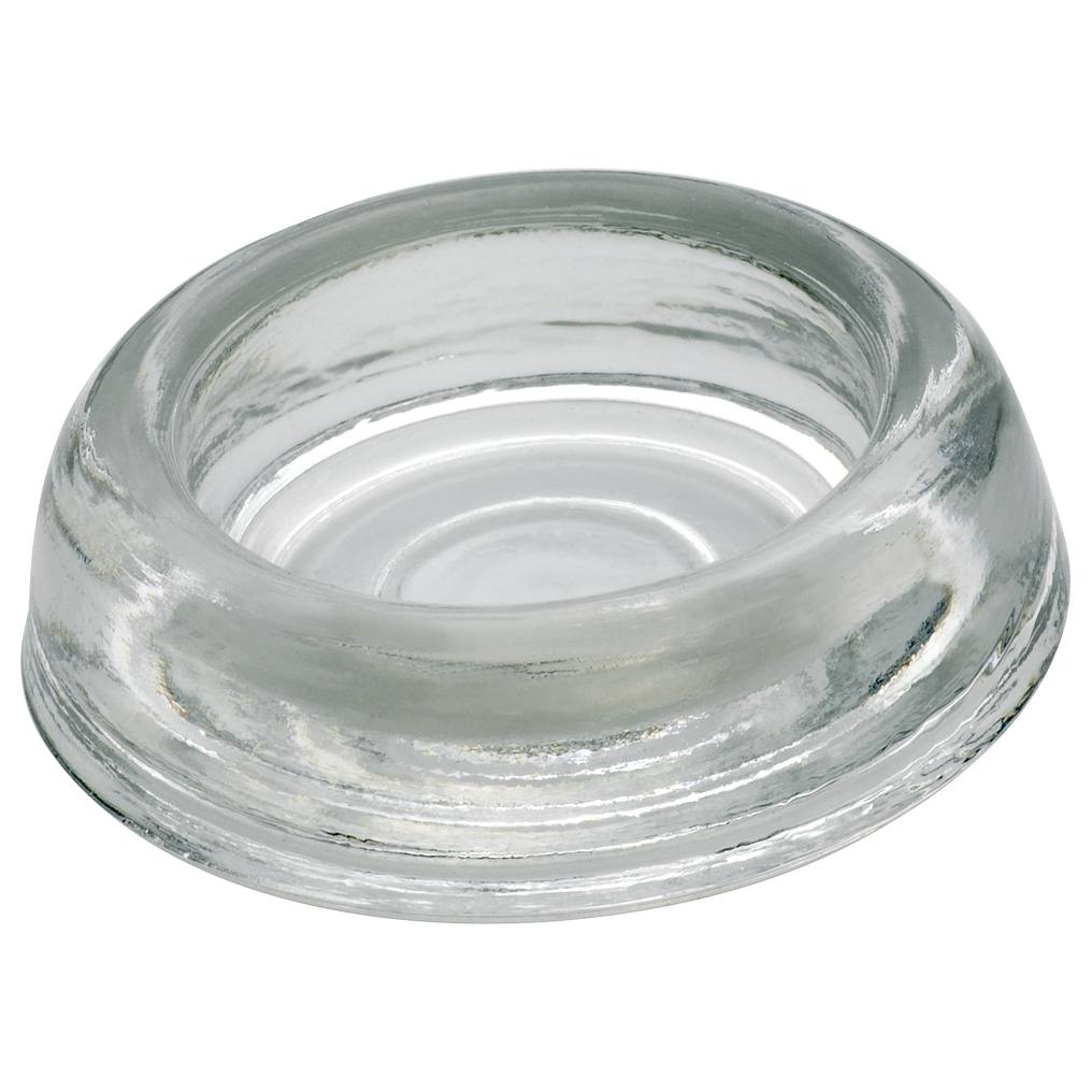 Small Glass Castor Holder Cup, Clear