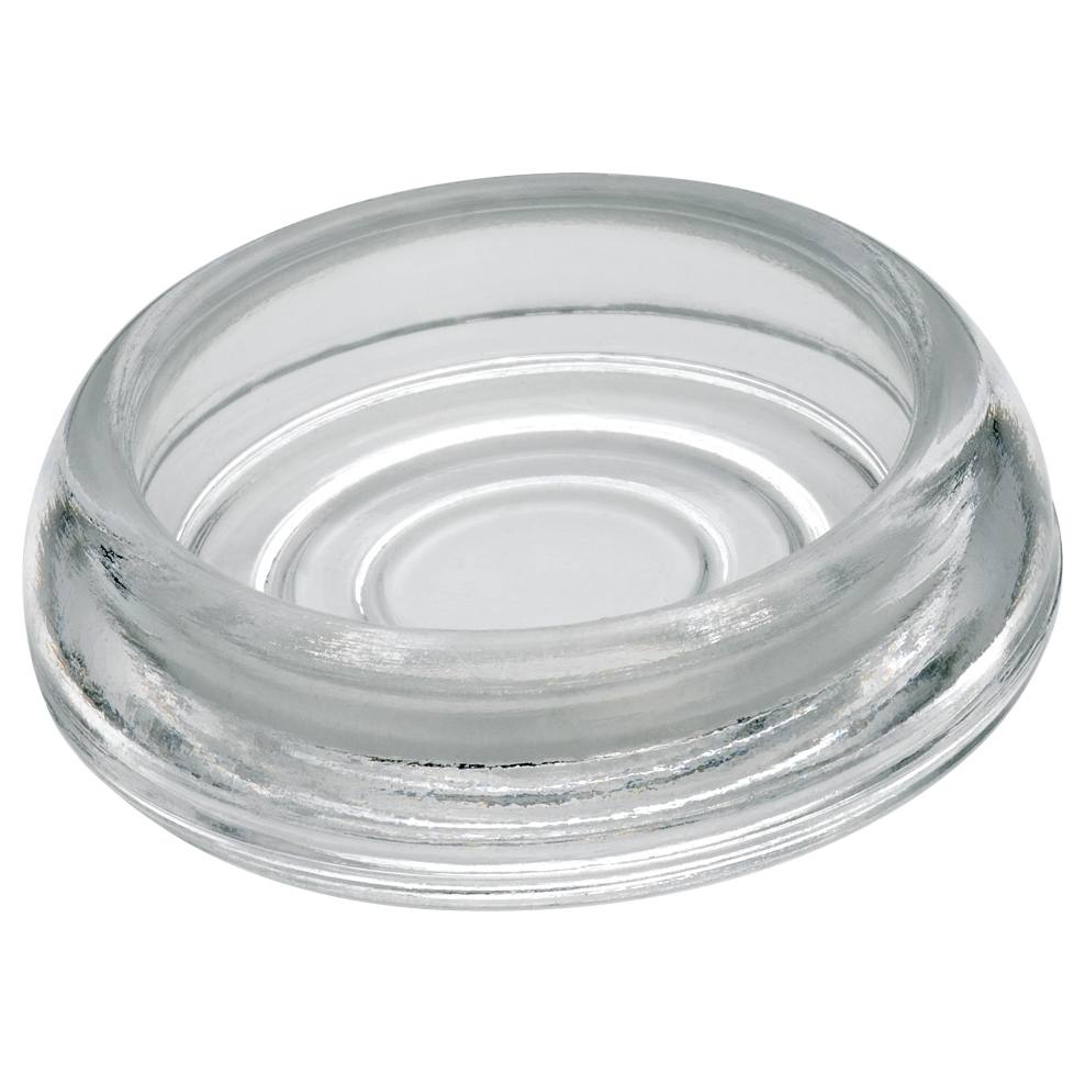 Large Glass Castor Holder Cup, Clear