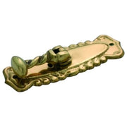Rope Pedestal Pull Handle, Polished Brass