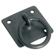 5x5cm Ring Pull Handle with Square Back, Matte Blk, Matte Black Powder Coated