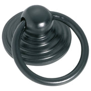 3.8cm Ring Pull Handle w/Bevelled Back, Matte Blk