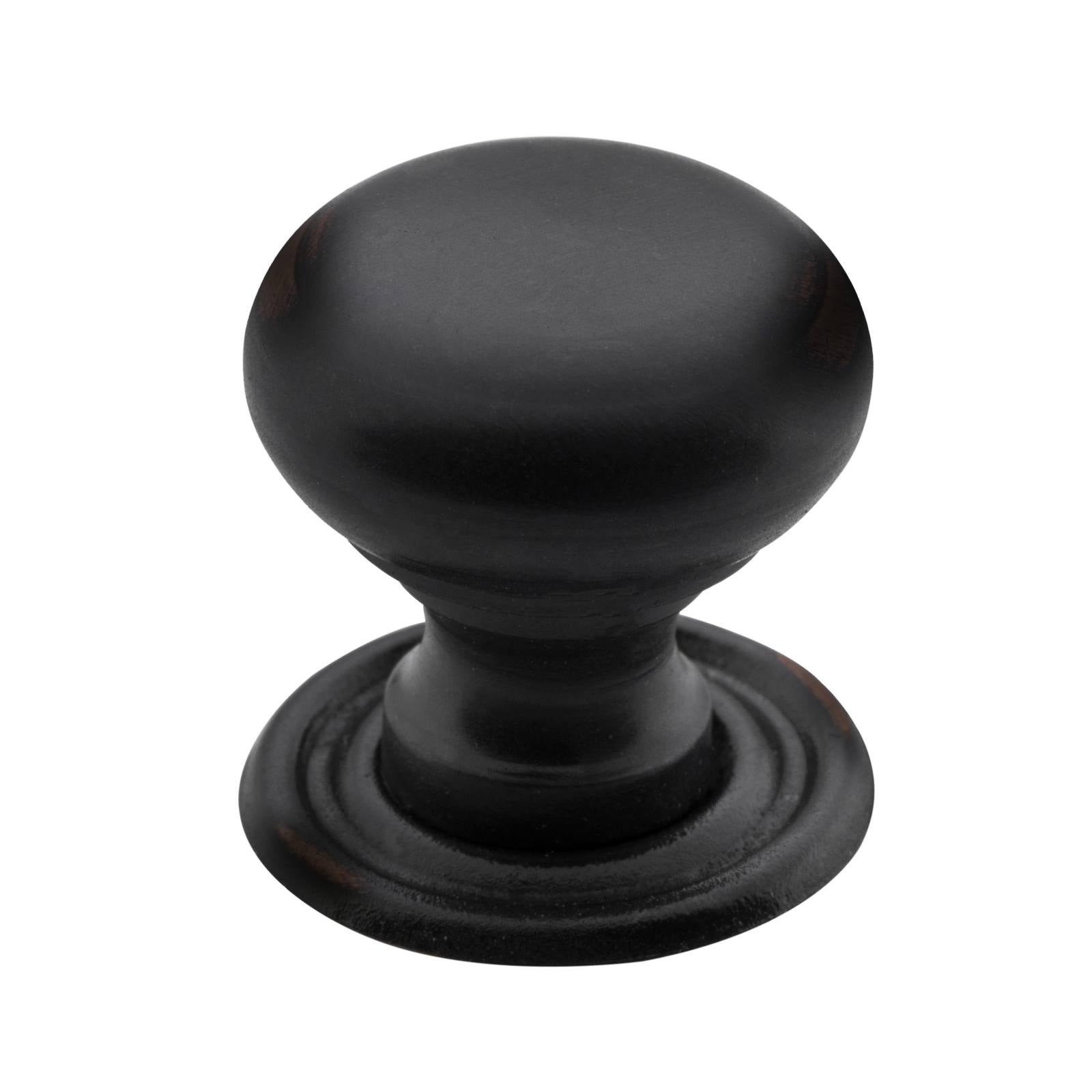 Extra Small Plain Cupboard Knob, Antique Copper