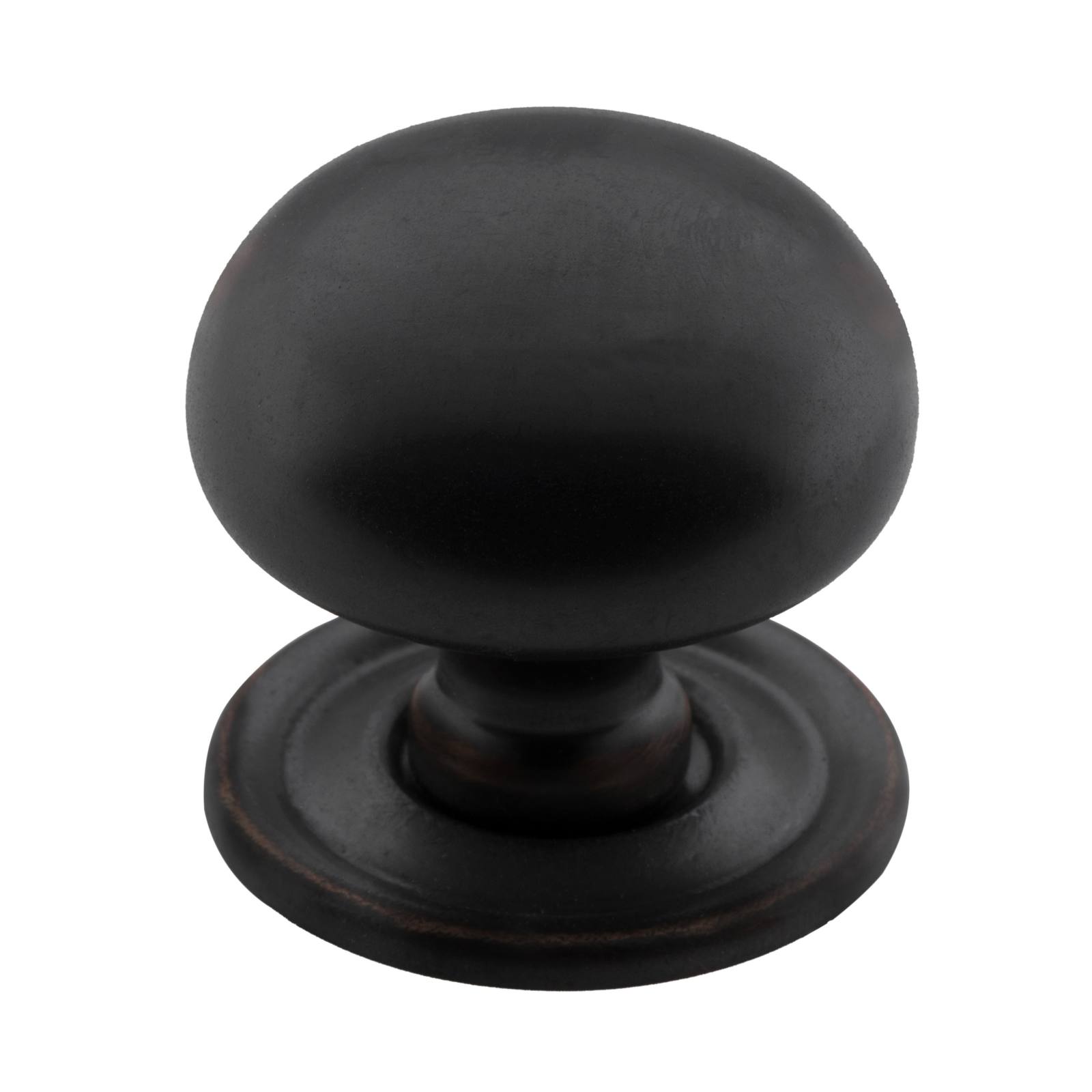 Medium Plain Cupboard Knob, Antique Copper
