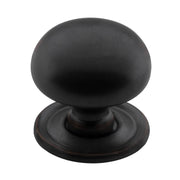 Medium Plain Cupboard Knob, Antique Copper