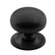 Large Plain Cupboard Knob, Antique Copper