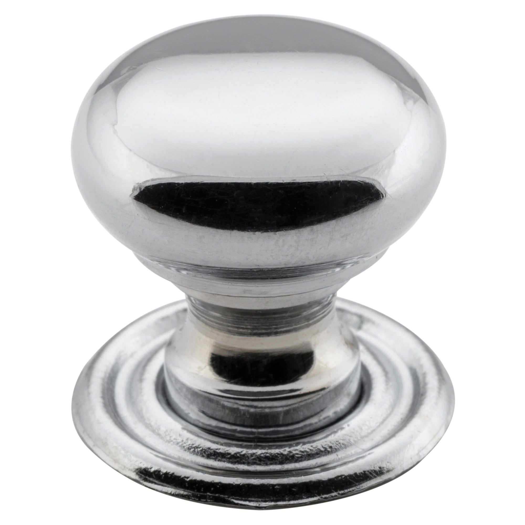 Extra Small Plain Cupboard Knob, Chrome
