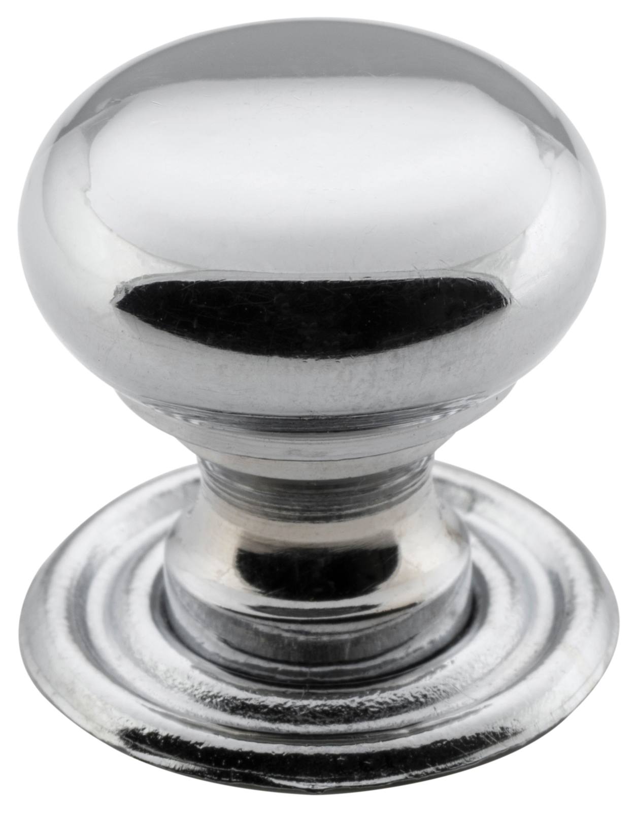 Extra Small Plain Cupboard Knob, Chrome
