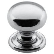 Small Plain Cupboard Knob, Chrome