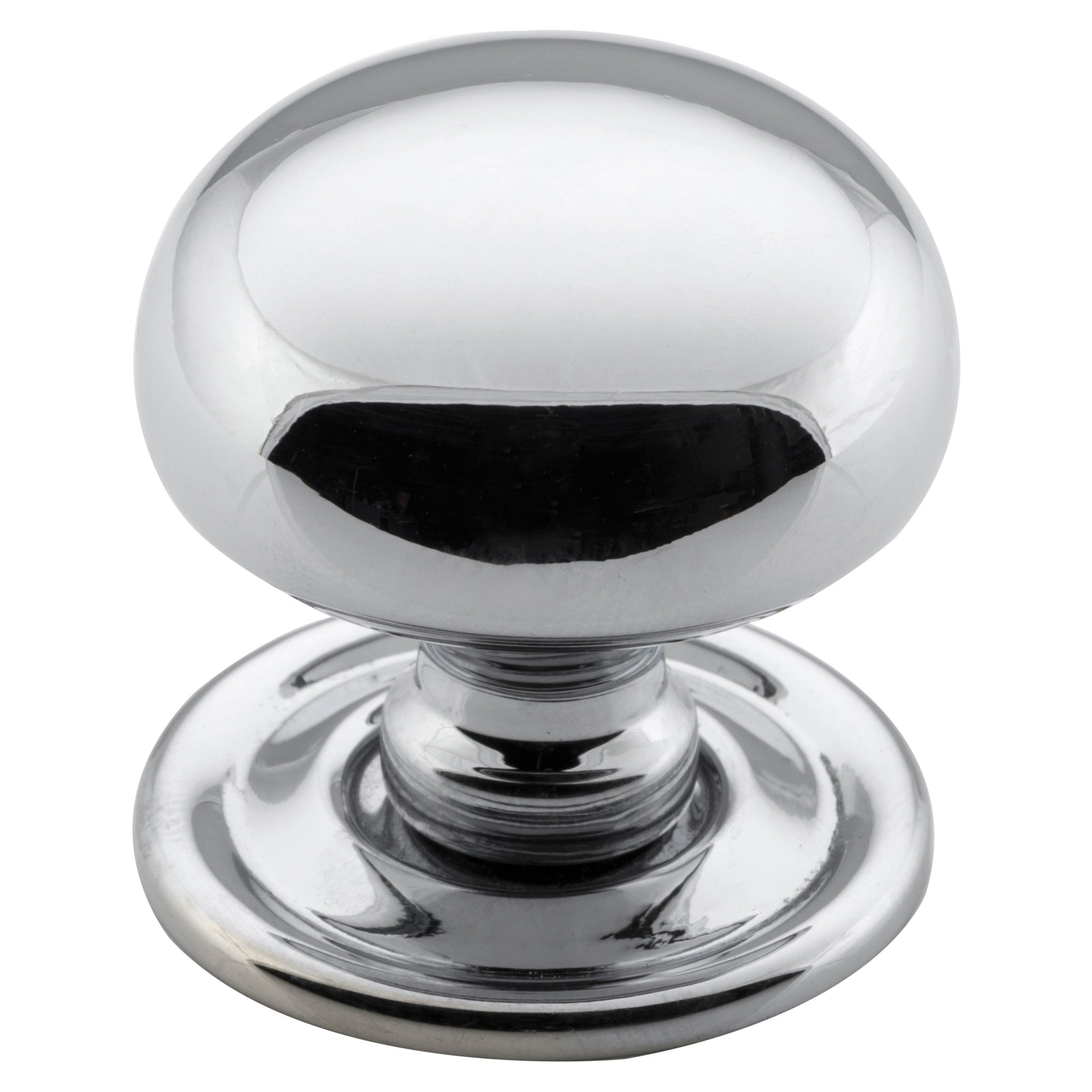 Medium Plain Cupboard Knob, Chrome
