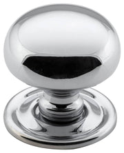Medium Plain Cupboard Knob, Chrome