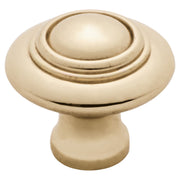Small Domed Cupboard Knob, Polished Brass