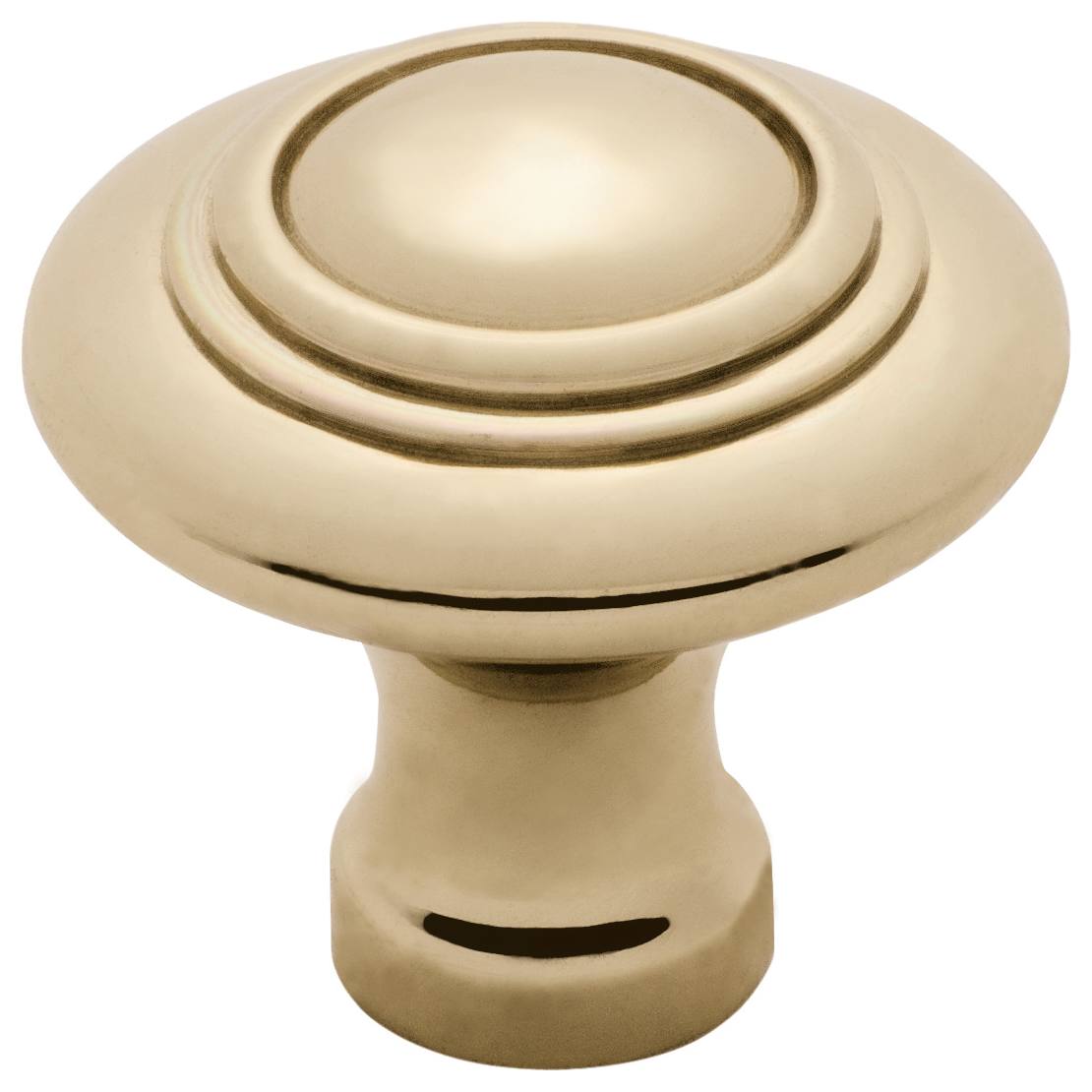 Large Domed Cupboard Knob, Polished Brass