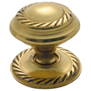2.5cm Georgian Cupboard Knob, Polished Brass