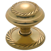 3.2cm Georgian Cupboard Knob, Polished Brass