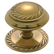 3.8cm Georgian Cupboard Knob, Polished Brass