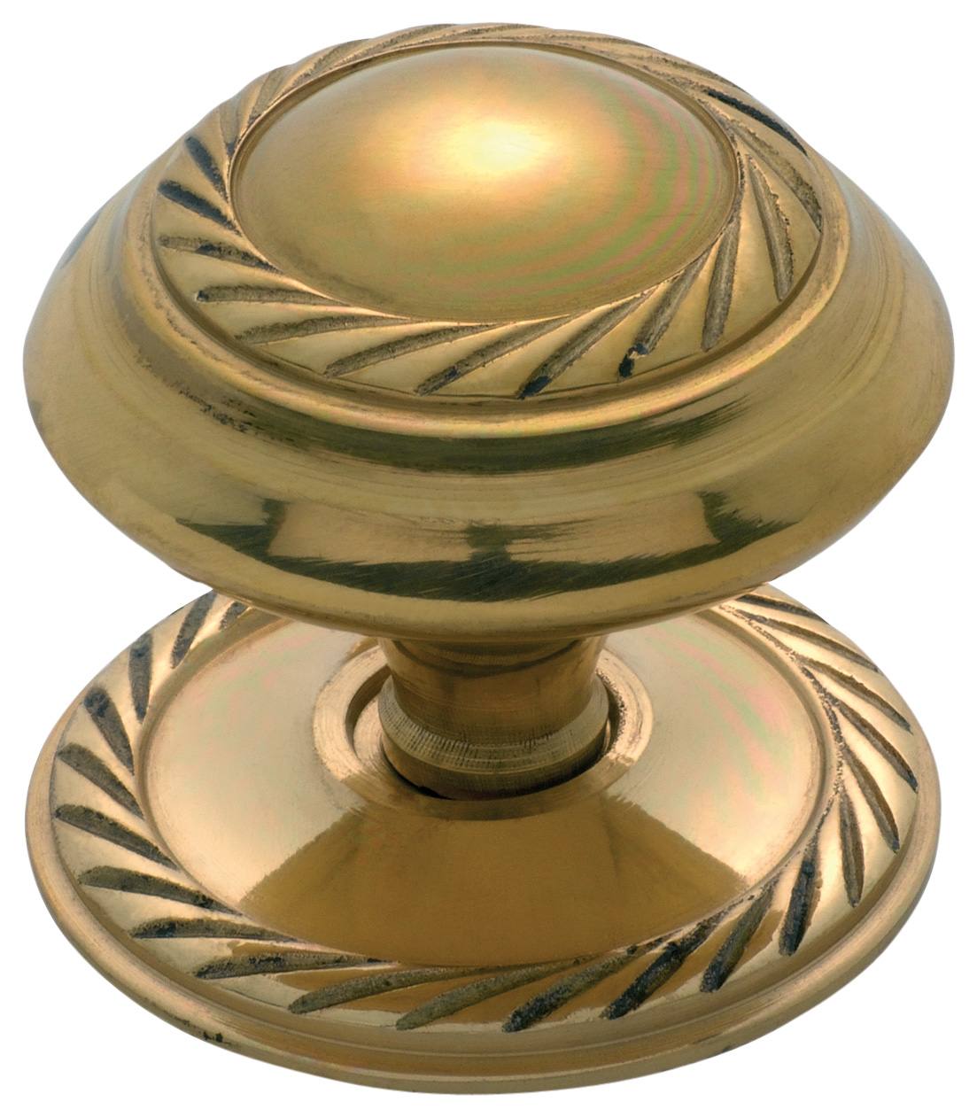 3.8cm Georgian Cupboard Knob, Polished Brass