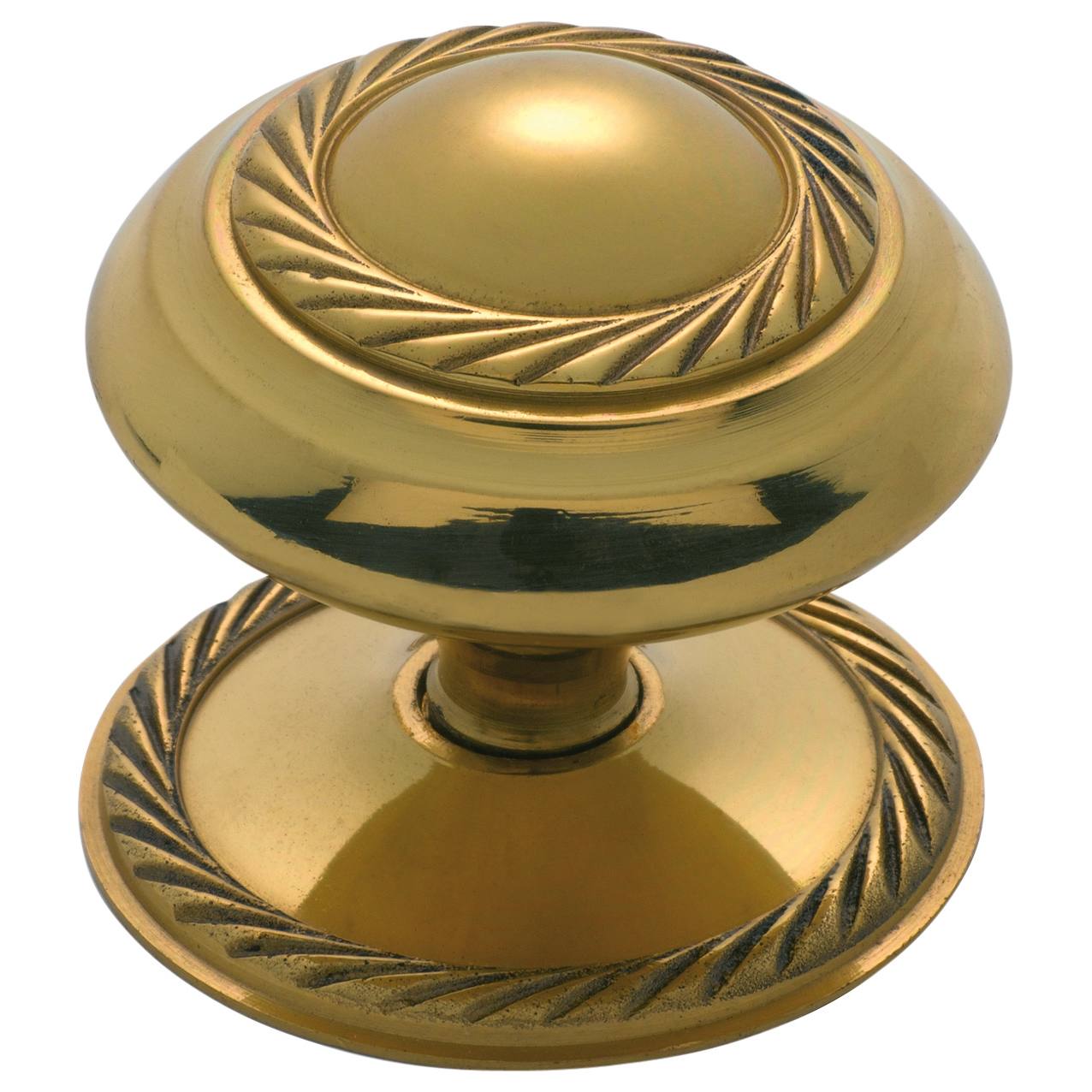 5cm Georgian Cupboard Knob, Polished Brass