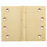 Broad Butt Satin Brass H100xW125xT4mm