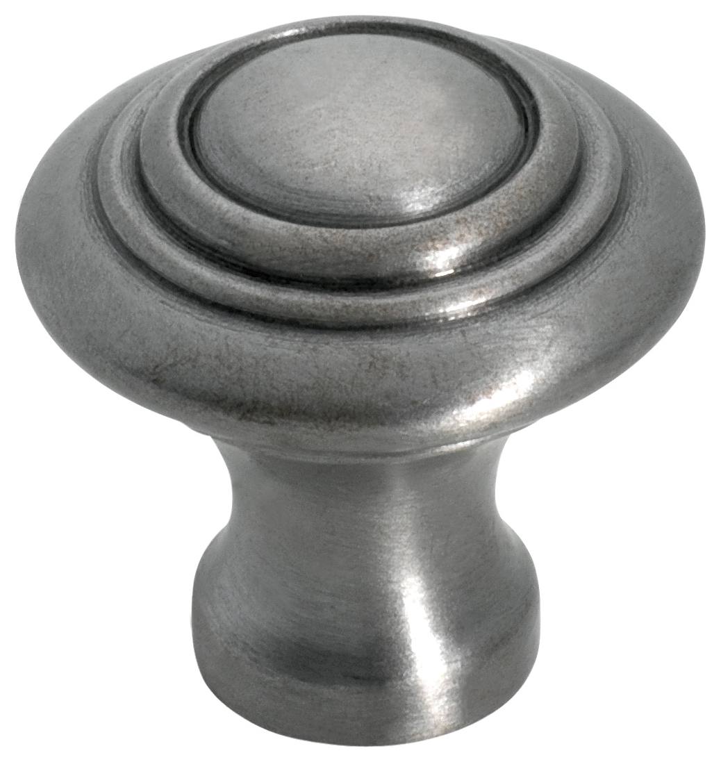 Small Domed Cupboard Knob, Polished Metal