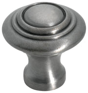 Small Domed Cupboard Knob, Polished Metal