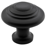 Medium Domed Cupboard Knob, Matte Blk