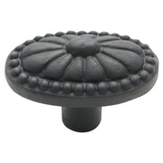 Fluted Oval Cupboard Knob, Antique Finish