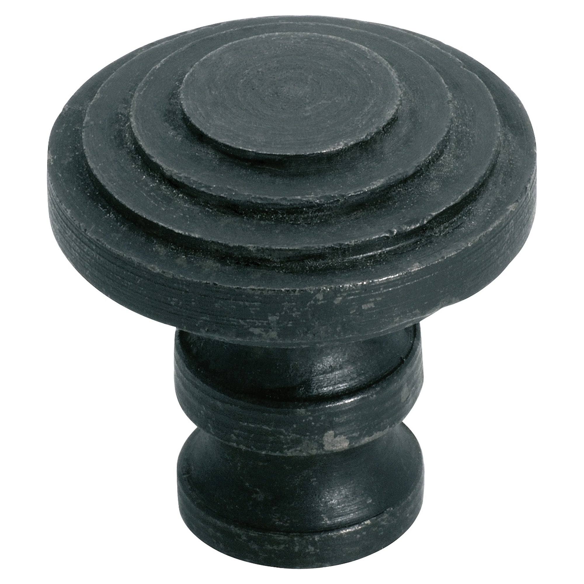 Stepped Cupboard Knob, Antique Finish
