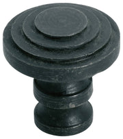 Stepped Cupboard Knob, Antique Finish
