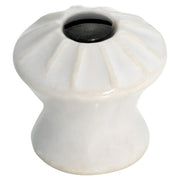 2.5cm Fluted Porcelain Cupboard Knob, EOL, White