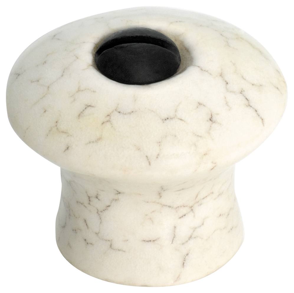 2.5cm Crazed Porcelain Cupboard Knob, Ivory