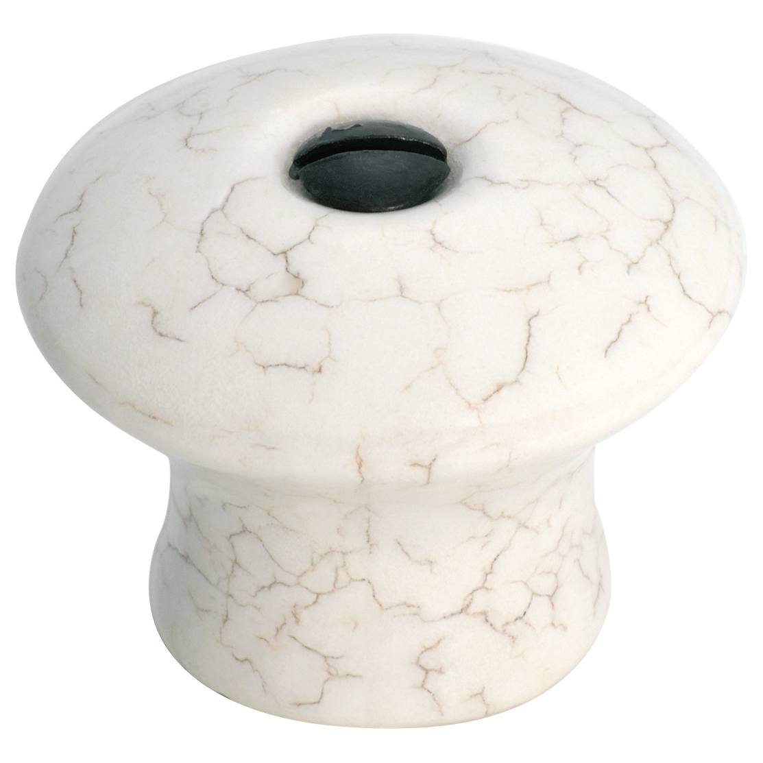 3.2cm Crazed Porcelain Cupboard Knob, Ivory
