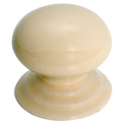3.8cm Porcelain Cup. Knob w/Bevelled Backplate, Iv, Ivory
