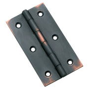 7.6x4.1cm Fixed Pin Cabinet Hinge, Antique Copper
