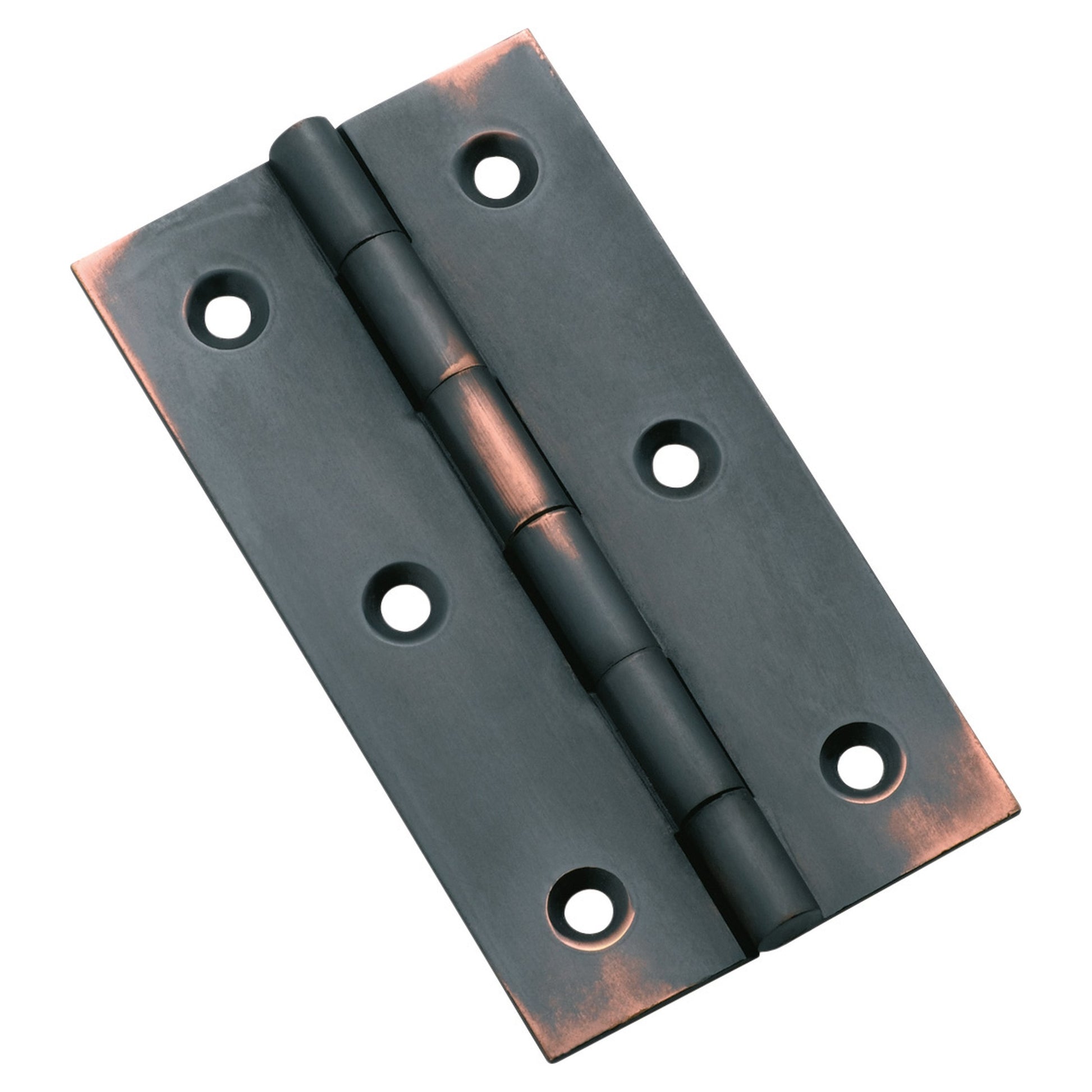 7.6x4.1cm Fixed Pin Cabinet Hinge, Antique Copper