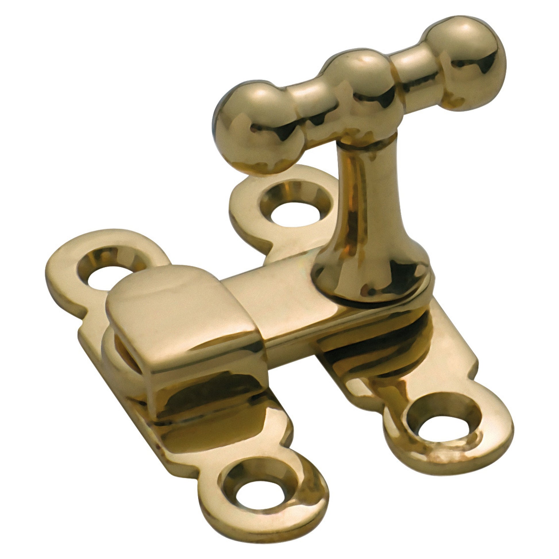 Thumb Turn Cabinet Latch, Polished Brass